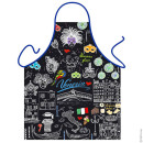 Venezia black apron