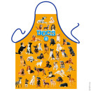 Dog orange apron