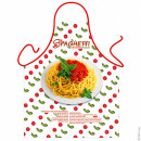 Spaghetti, tomato and basil apron