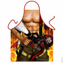 Firefighter Man apron