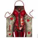 Black Latex Girl apron