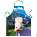 Lilac Cow apron