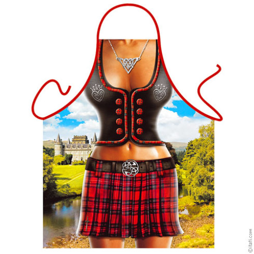 Scottish woman apron