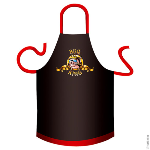 BBQ King Pig cotton apron