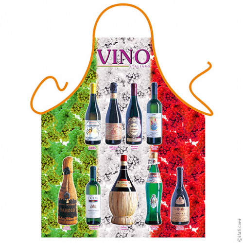 Italian flag wine apron