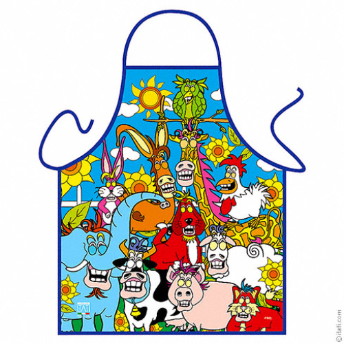 Smiling Animals apron FOR CHILDREN