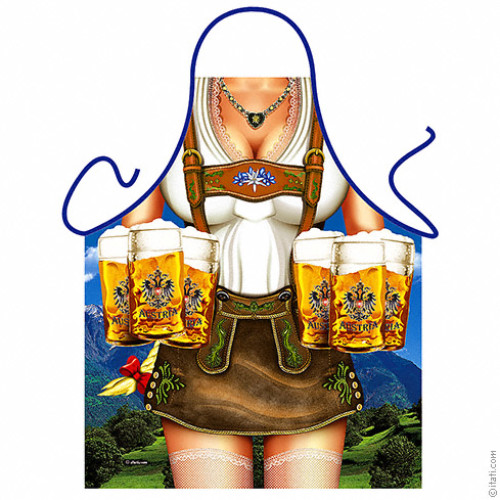 Beer austrian woman apron