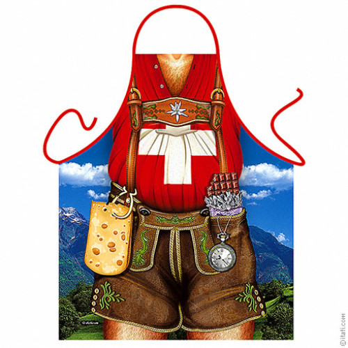 Swiss man apron