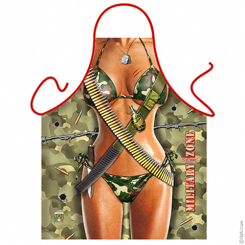 Military Sexy Zone Woman apron