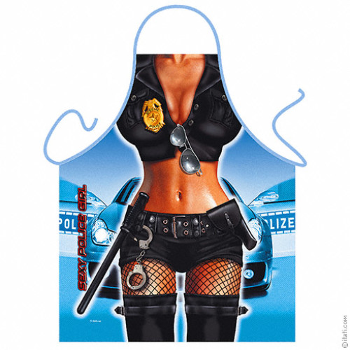 Sexy police girl apron