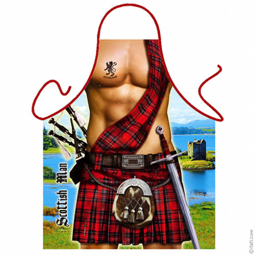Scottish Man apron