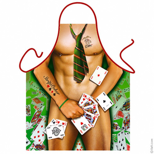 Strip Poker Man apron