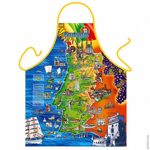 Portugal map apron