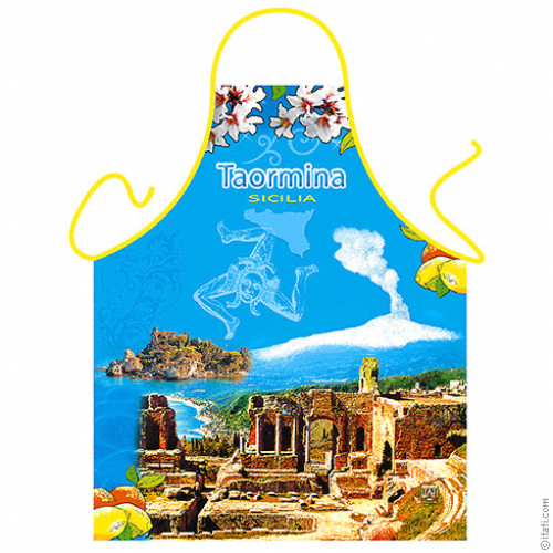 Taormina Sicily apron