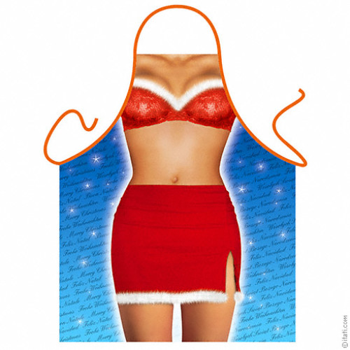 Lady xmas apron