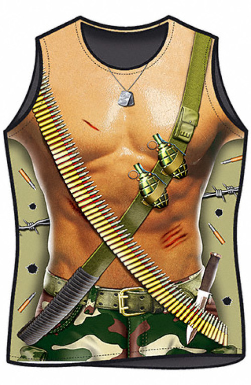 Military Zone Man sexy T-shirt