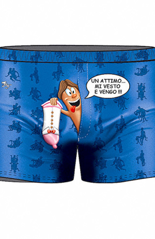 Pantaloncini “un attimo, mi vesto e vengo” (italiano)