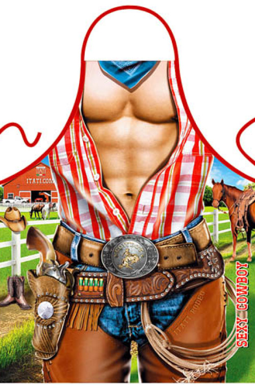 Sexy cowboy apron