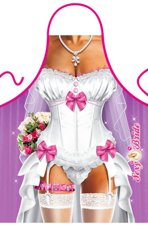 Sexy bride apron