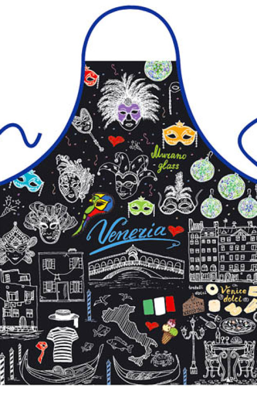 Venezia black apron