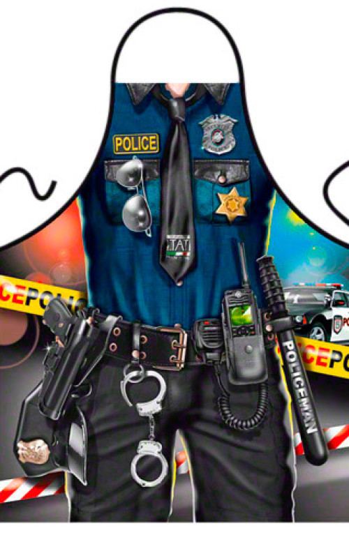 Police man apron
