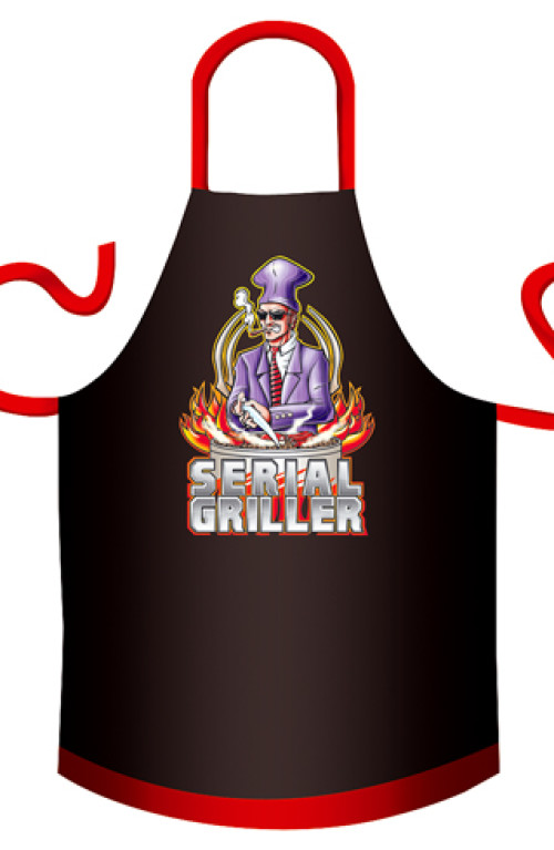 Grembiule da barbecue in cotone Serial Griller