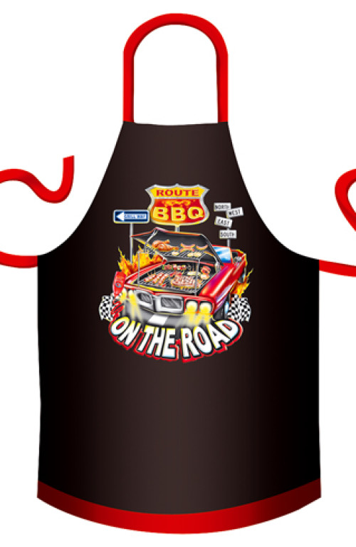 BBQ On The Road cotton apron