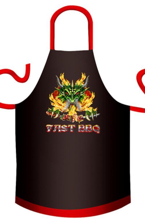 Grembiule da barbecue in cotone Fast BBQ