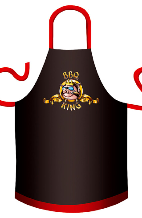 Grembiule da barbecue in cotone BBQ King Maialino