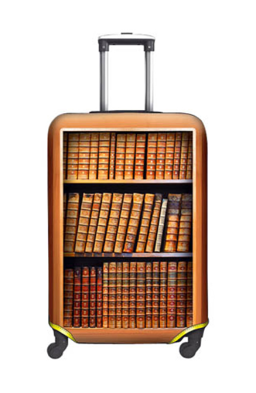 SUITCASE COVER Bookcase