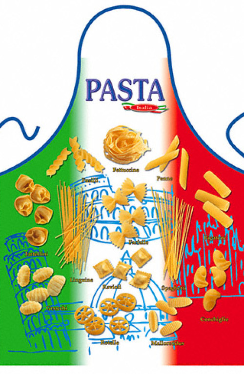 Italian flag pasta apron