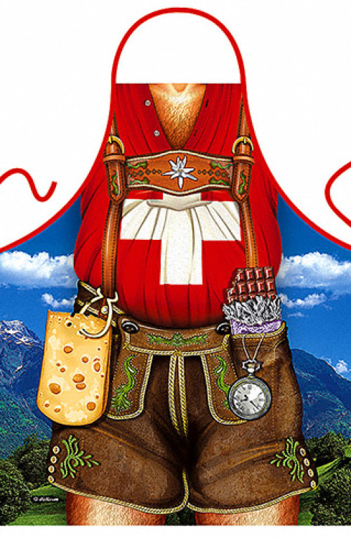 Swiss man apron