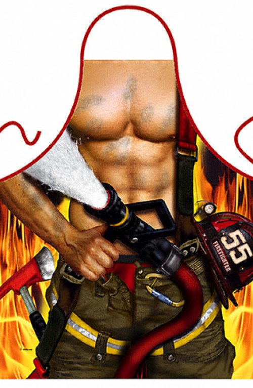 Firefighter Man apron