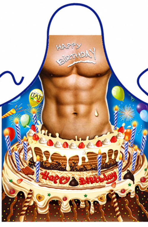 Happy Birthday Man apron