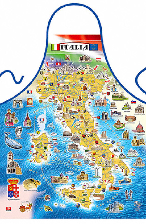 Grembiule cartina Italia