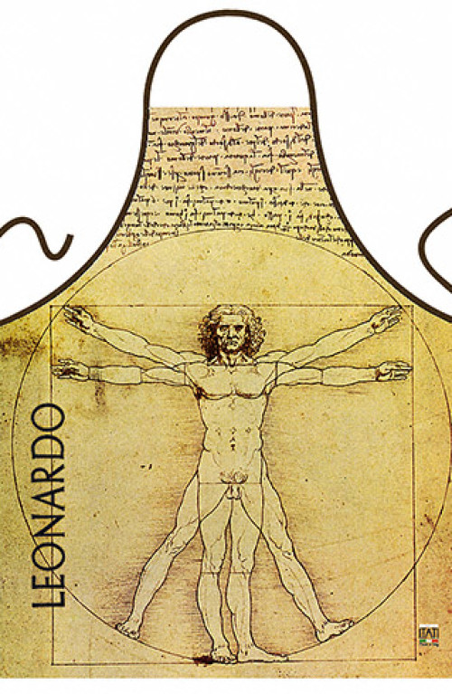 Leonardo’s vitruvian man apron