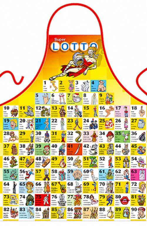 Grembiule numeri del lotto