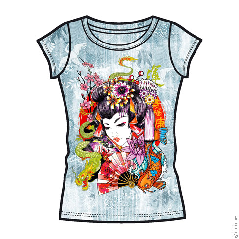 ミュージシャン the GazettE ITAN GEISHA LONG SLEEVE TEE ITAN GEISHA LONG SLEEVE TEE / PALE PURPLE 3/10 LIMITED